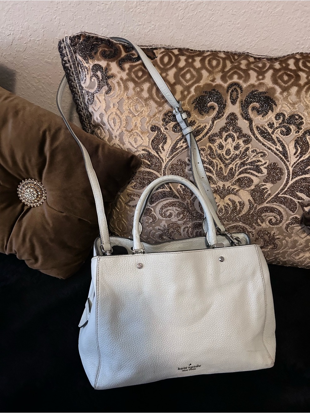 Kate Spade Pebbled Leather Satchel Tote